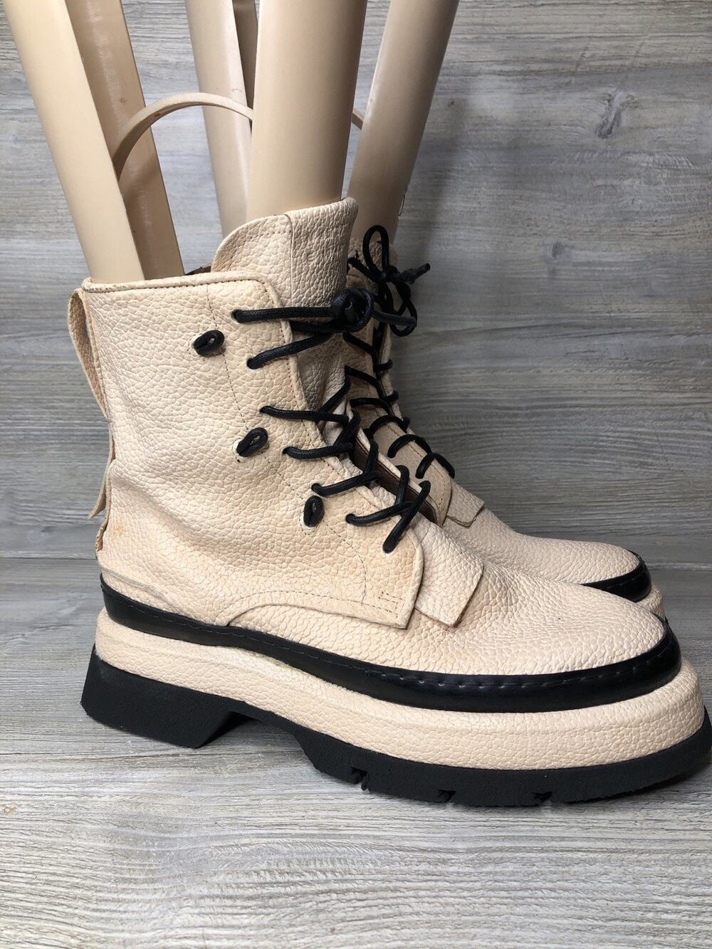 A.S. 98 Vonne Women's Size EU 41 Leather Combat Lace Up Boots